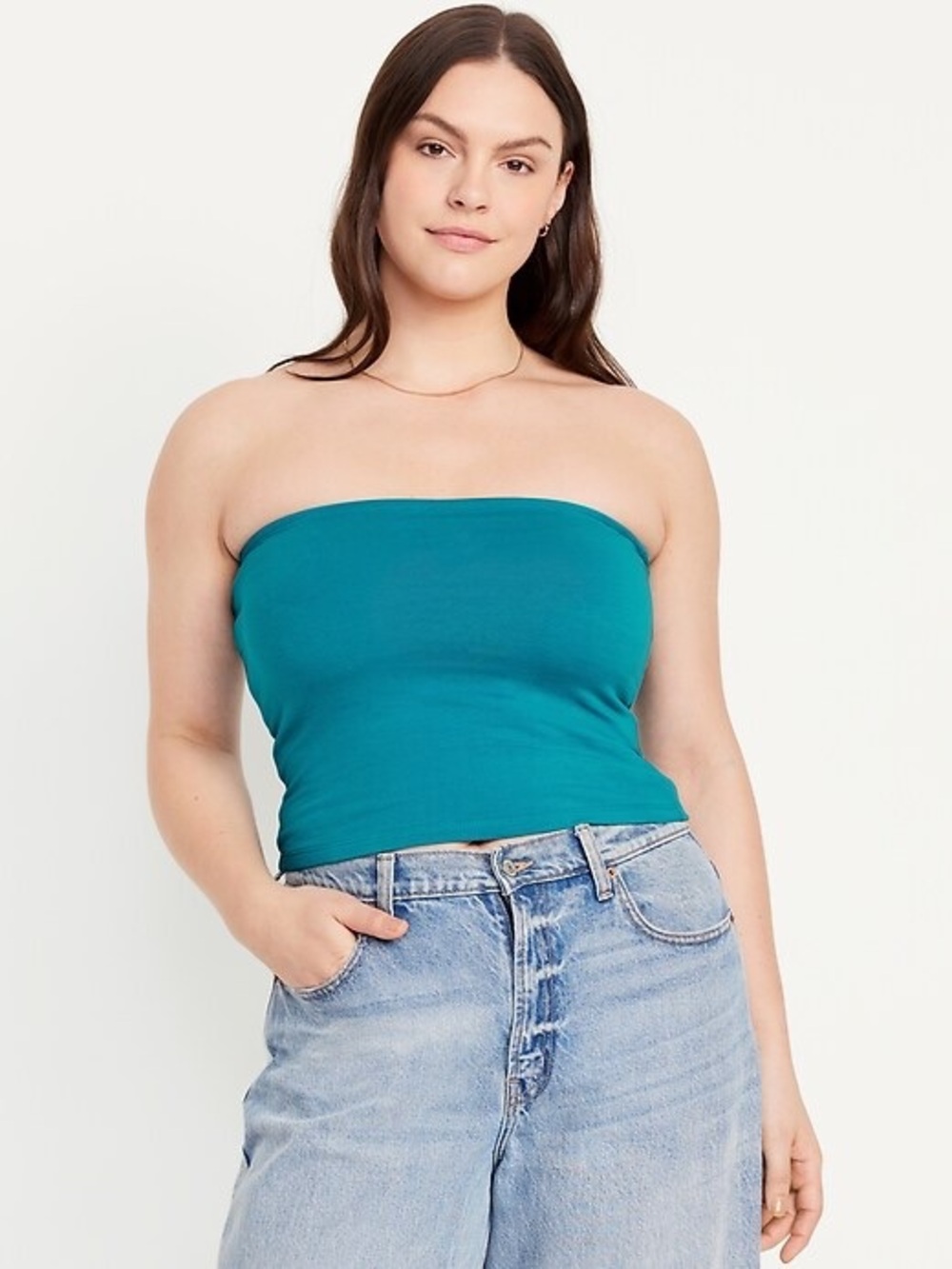 Old Navy Women's Strapless Tube Camisole in Teal